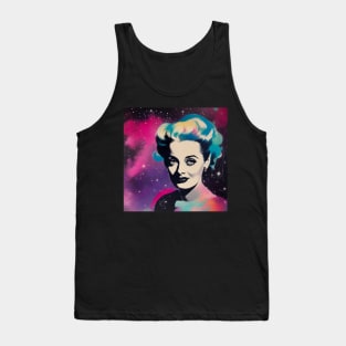 Vintage Retro Bette Davis in the Galaxy Tank Top